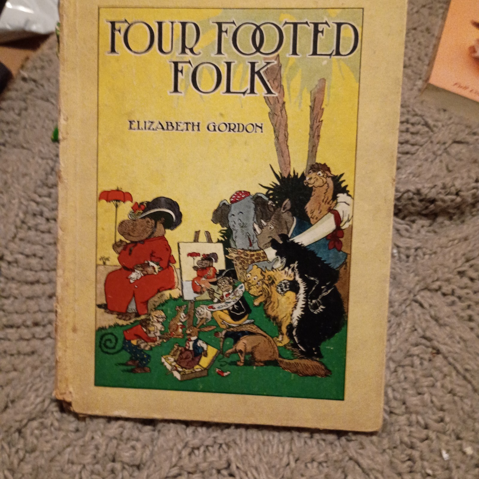Elizabeth Gordon Four Footed Folk 1914 Whitman Children’s Illustrated Animals