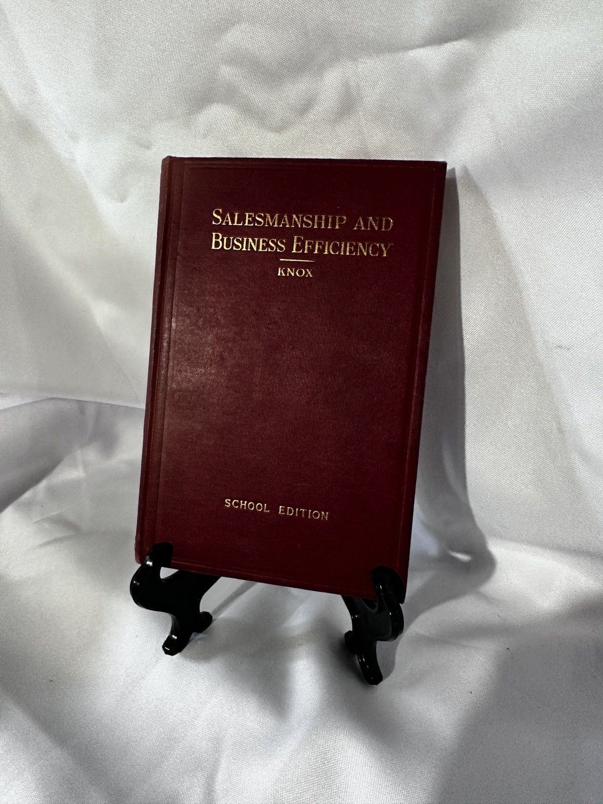 Vintage 1937 Salesmanship And Business Efficiency James S Knox HC Selling Book