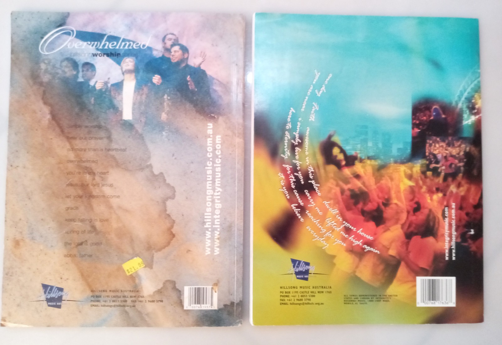 Lot of 4 Hillsong Music Song Books pre-owned VG