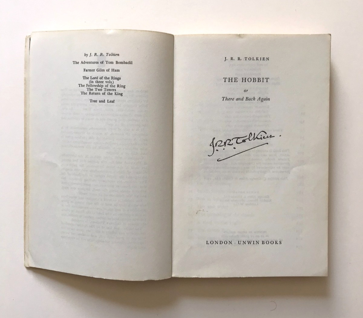 The Hobbit by J. R. R. Tolkien. Unwin Books, Third Edition 19th Impression, 1967