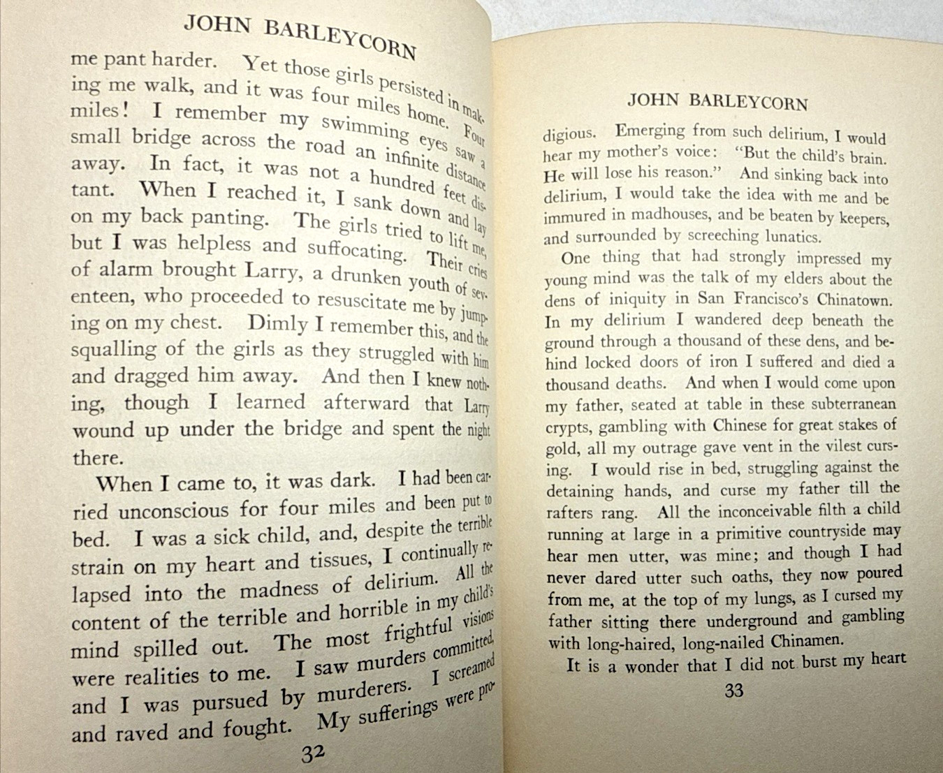 John Barleycorn Jack London 1913 FIRST EDITION Century HT Dunn Illu Antique Book