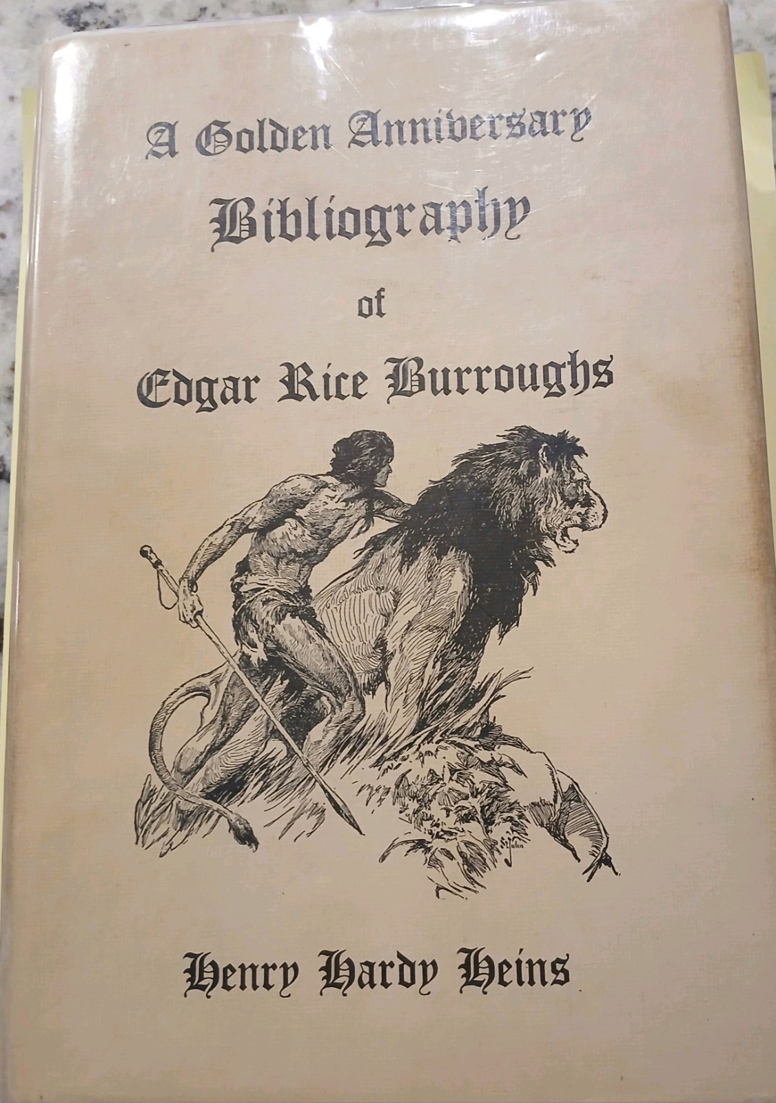 Edgar Rice Burroughs Bibliography By Heins And 6 Rare Hc Books Tarzan Sci Fi