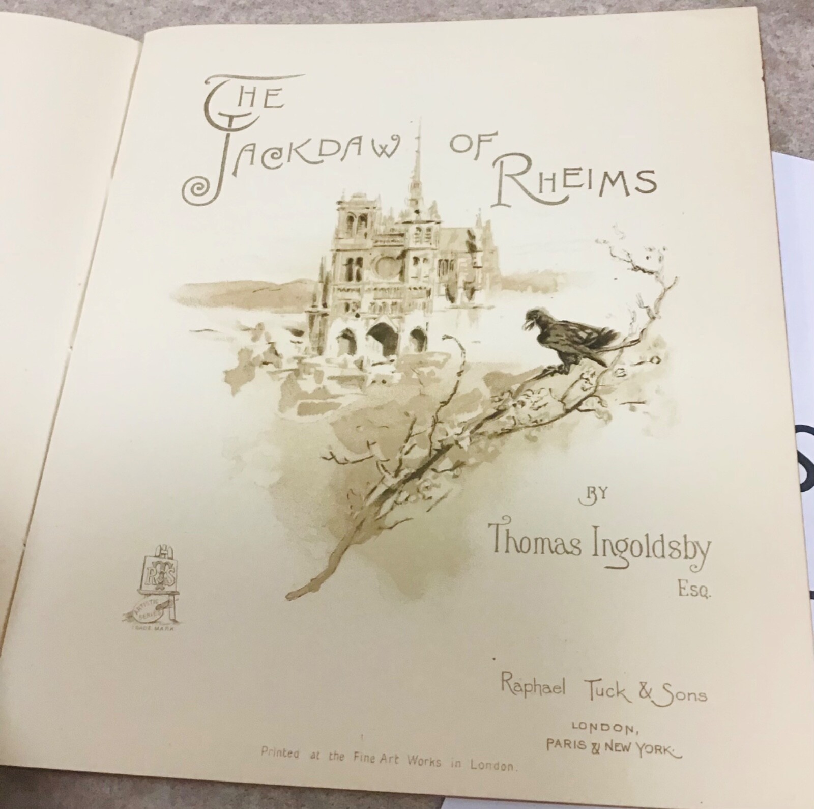 The Jackdaw of Rheims By Thomas Ingoldsby