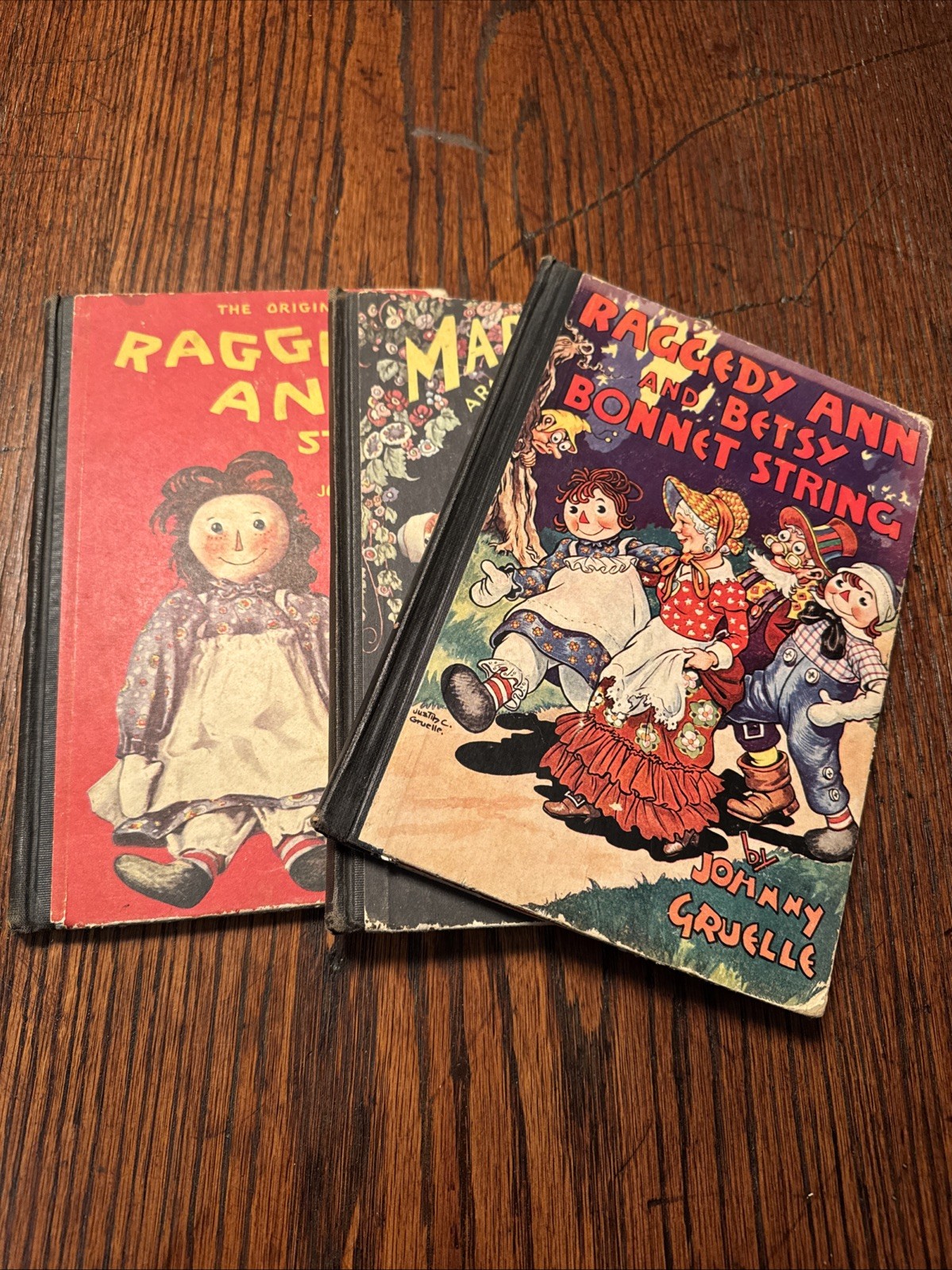 Raggedy Ann & Andy Book Lot of 3 Books Johnny Gruelle-1940’s-Stories VINTAGE