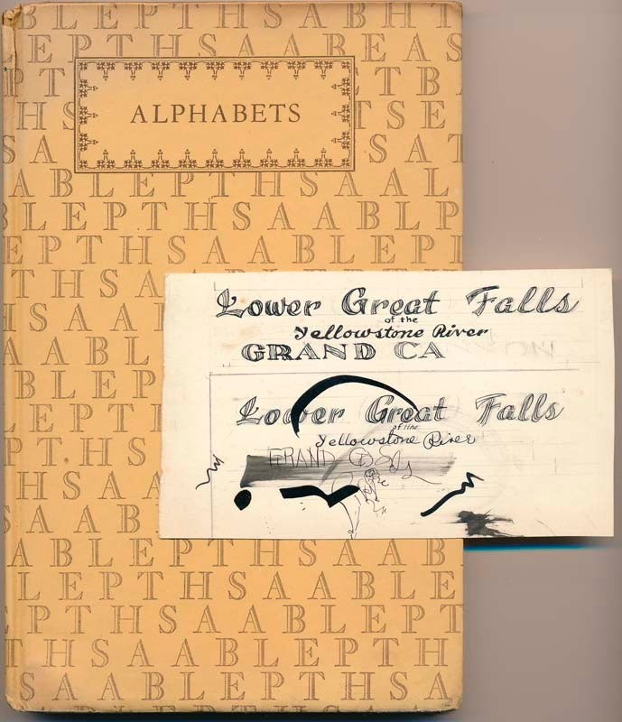 Douglas C McMURTRIE / Alphabets Manual of Letter Design with Complete 1927