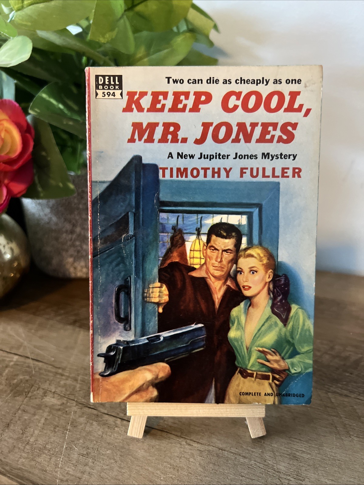 Keep Cool Mr. Jones by Timothy Jones – Paperback 1952 Dell Book #594 Mystery