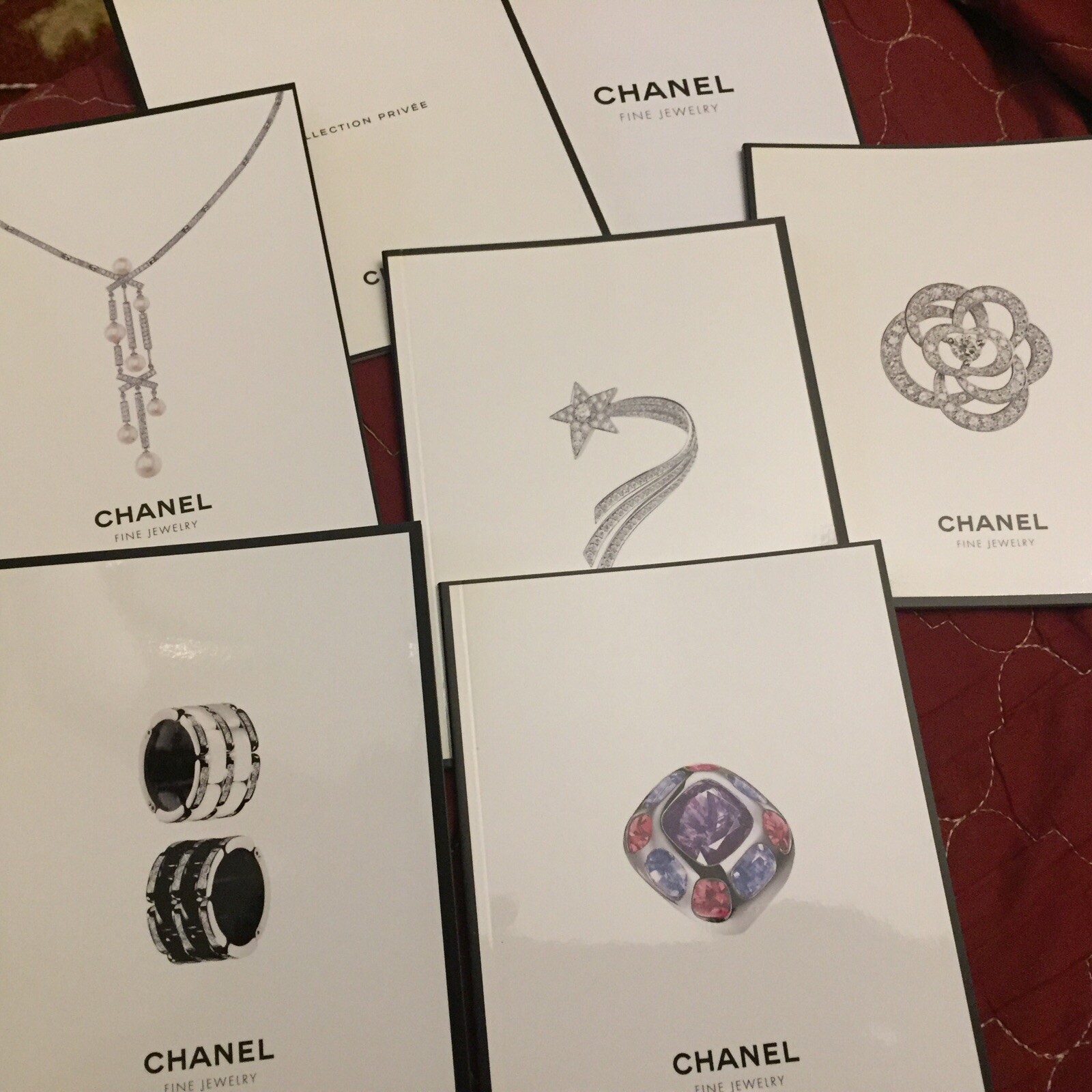 Chanel Boxed Set 7 Catalogs, 2006, Paris, 7 Fine Jewelry Booklets In Box, NF