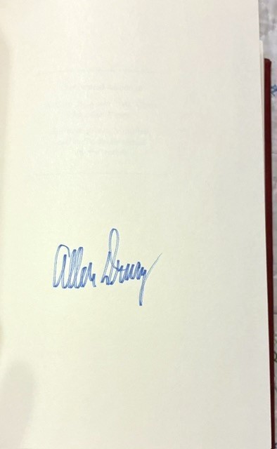 FRANKLIN LIBRARY Signed Ltd Edition – A God Against The Gods- Allen Drury 1981