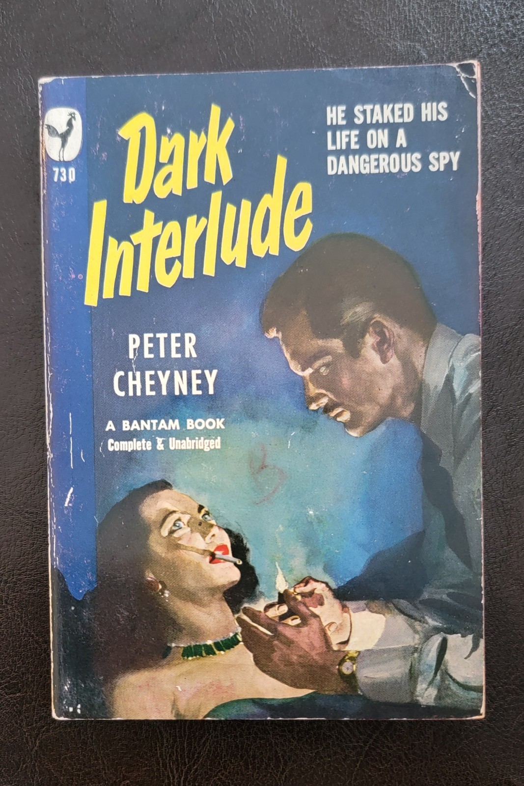 Dark Interlude Peter Cheyney Bantam 730 1st PB 1949 Noir Pulp C.C. Beall GGA