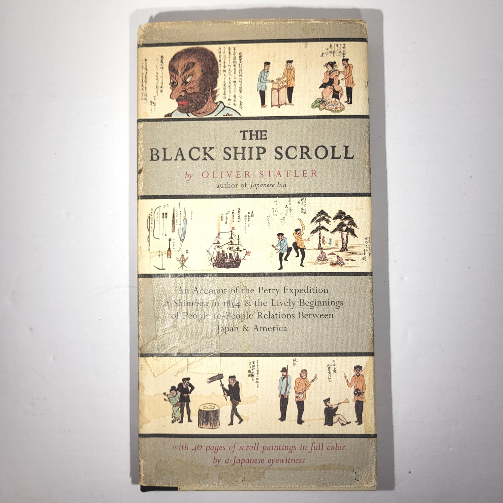 The Black Ship Scroll by Oliver Statler 2nd Edition 1964 HCDJ VGC [232]
