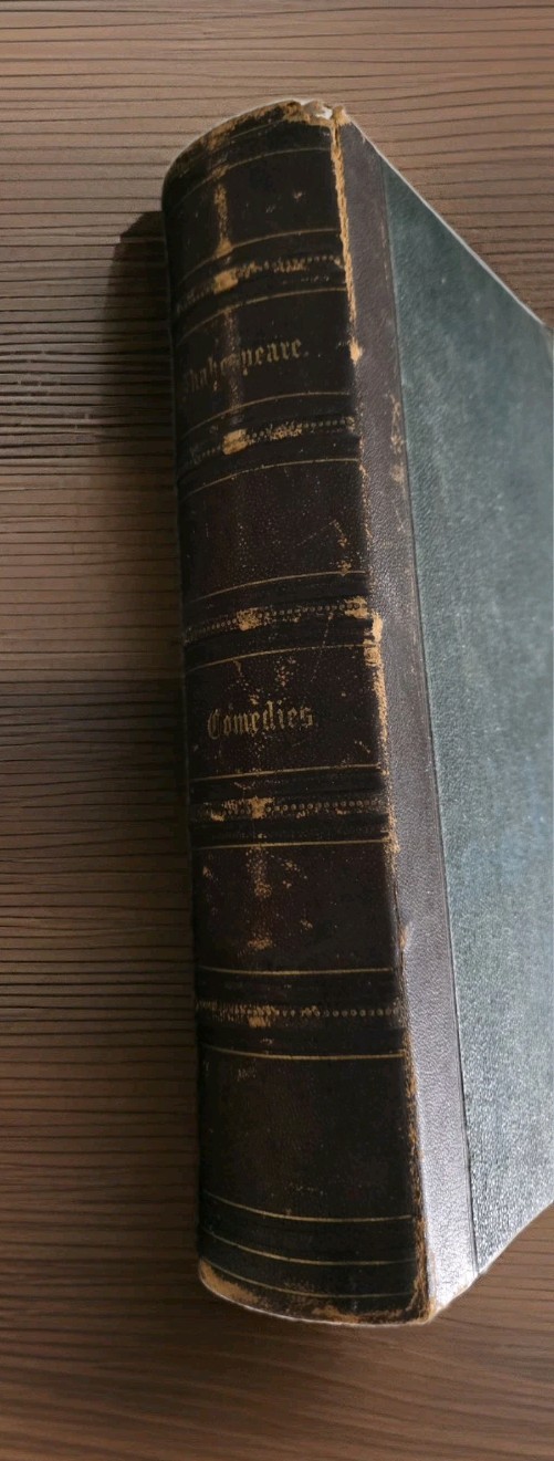 Antique 1850s Shakespeare Comedies Book Johnson Fry NYSteel Engravings