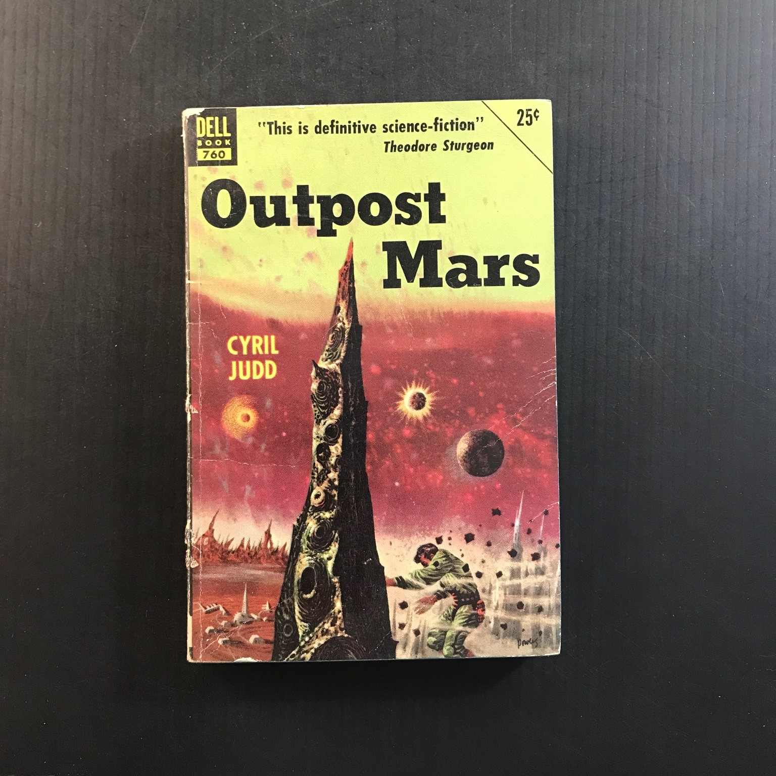 Outpost Mars Cyril Judd 1952 Dell Book 760 Richard Powers Sci-Fi Vintage