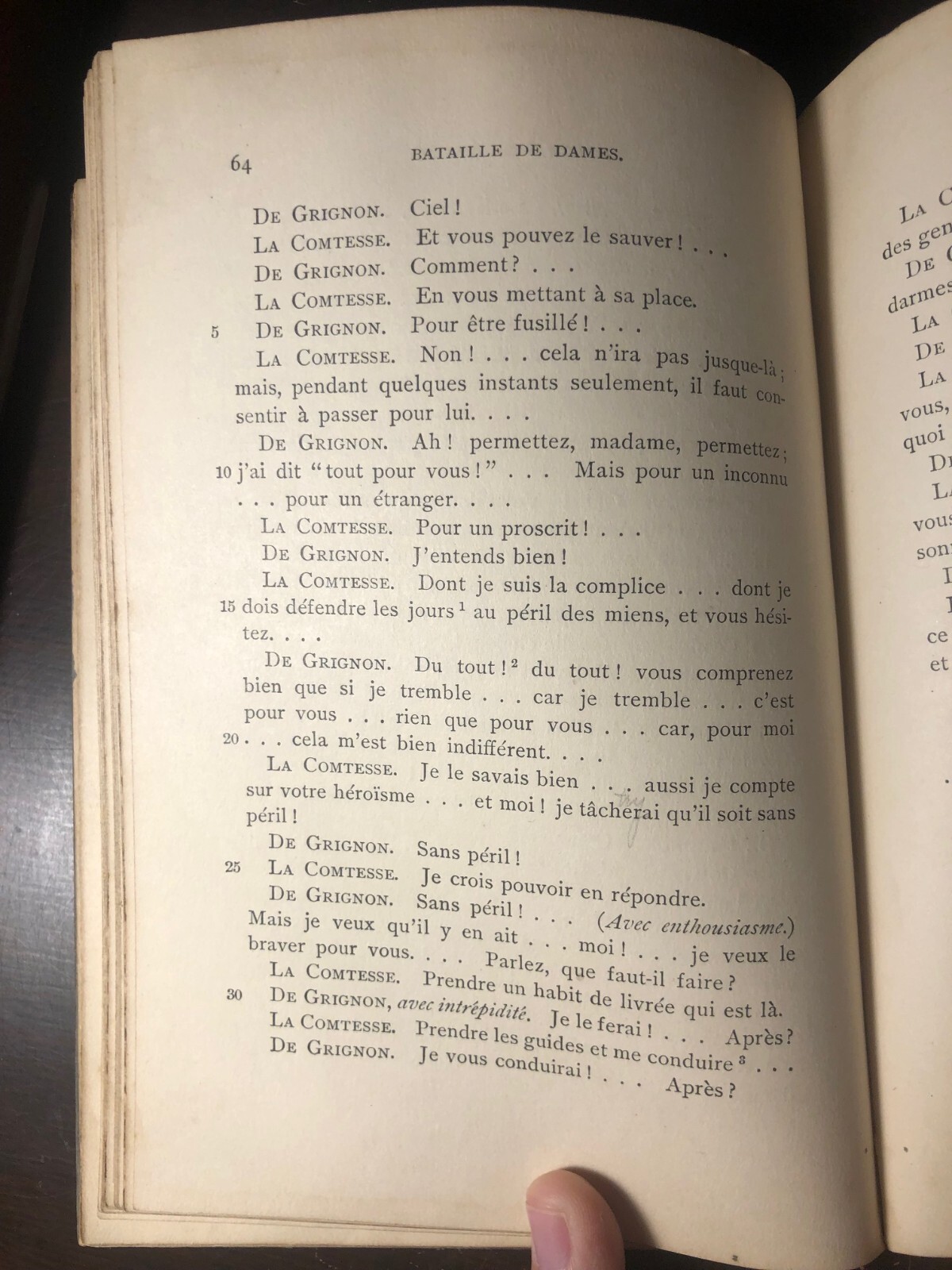 ANTIQUE / Bataille de Dames – Scribe & Legouvé / French Drama / 1896