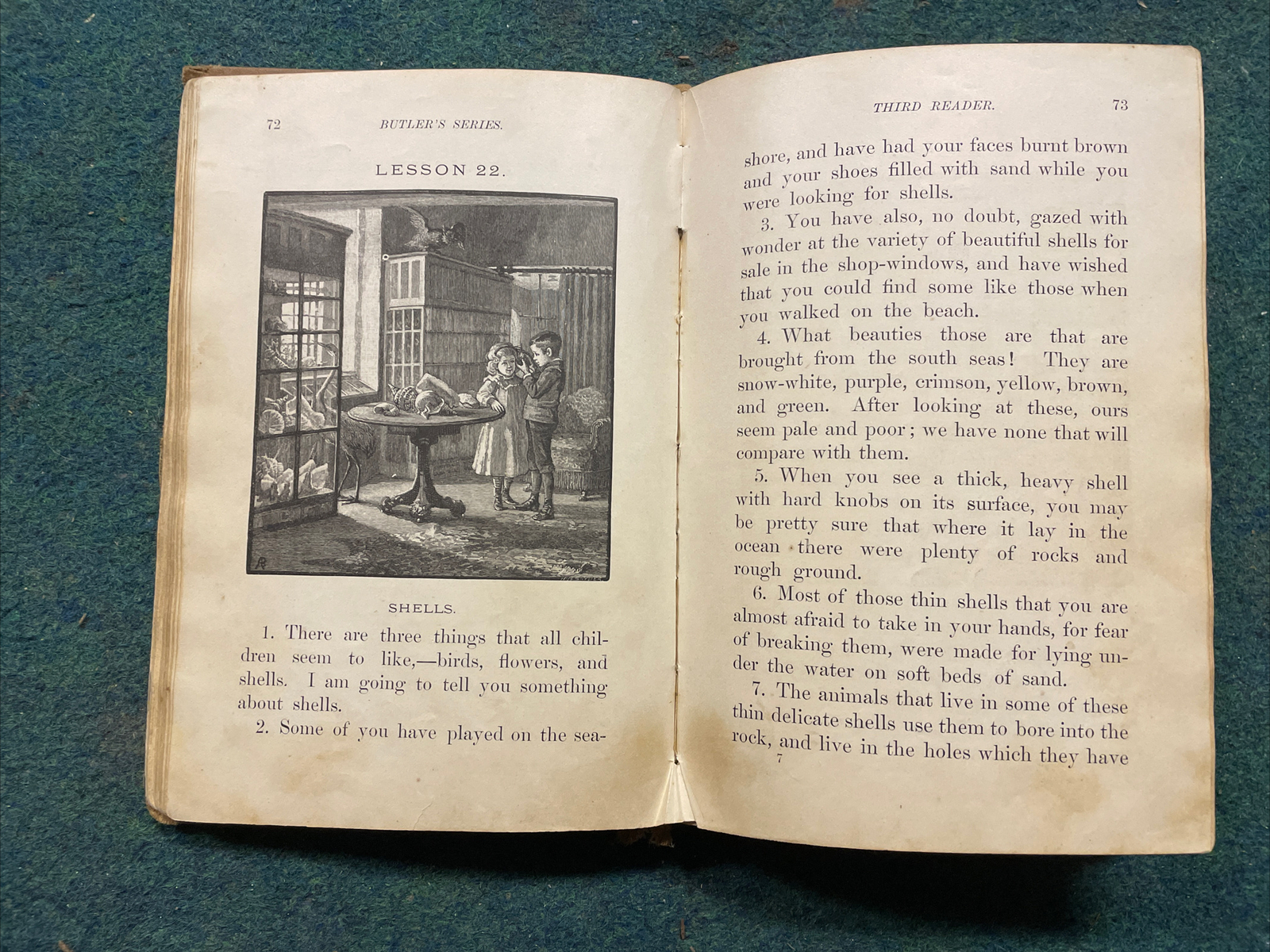 ATQ 1883 Butler Series-The Third Reader E H Butler & Co- Elementary Textbook