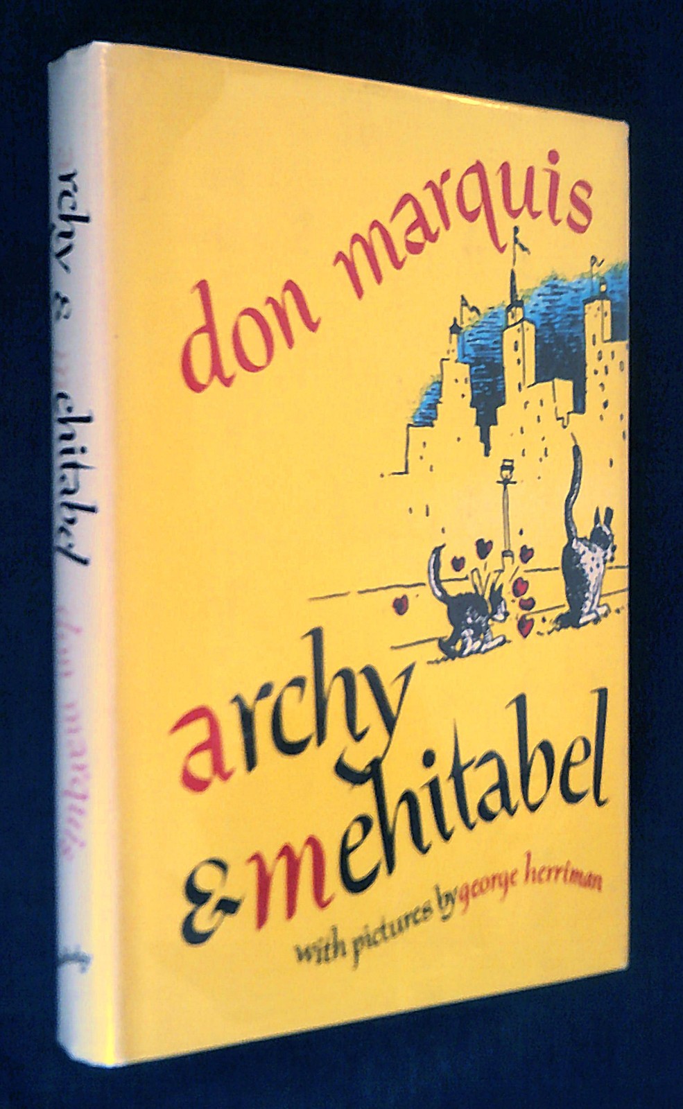 ARCHY & MEHITABEL by Don Marquis ~ 1930 hardcover, illustrated