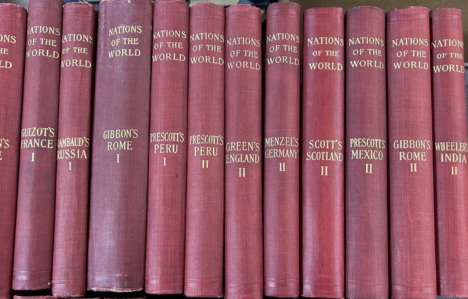 Reprint 1898 Nations of World Historical Series Peter Fenelon Collier 37 V Set