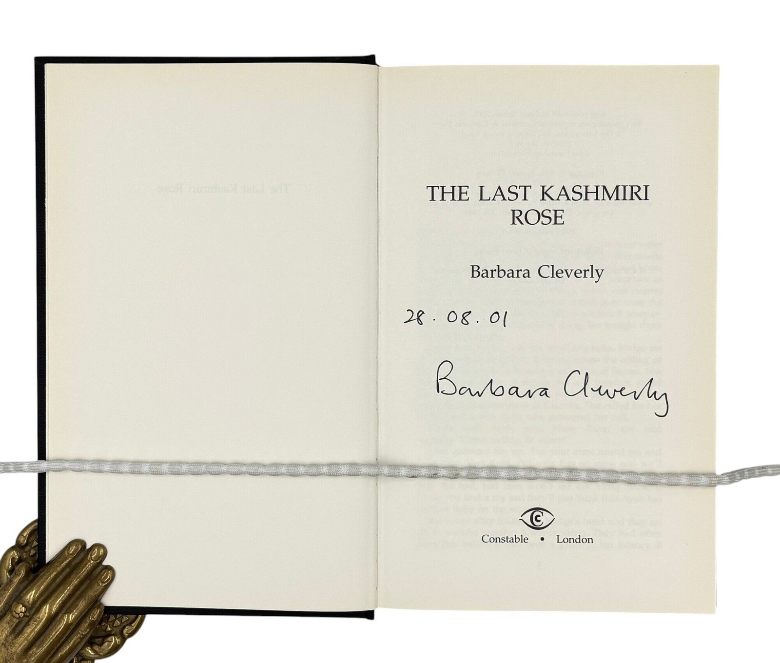 Barbara CLEVERLY / The Last Kashmiri Rose Signed 1st Edition 2001