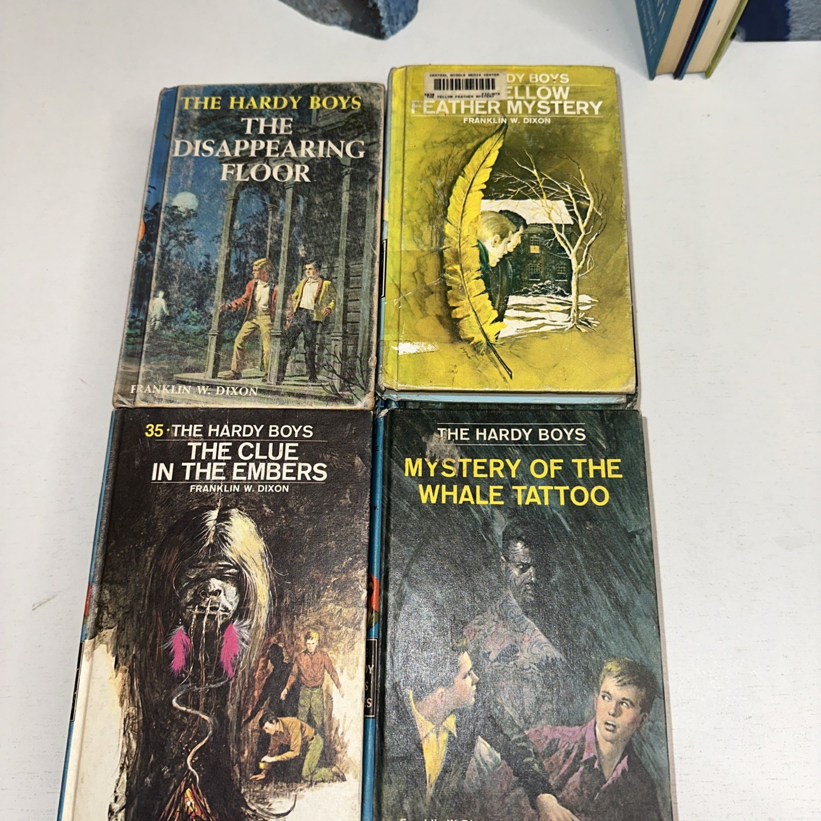 Lot of 14 Vintage Hardy Boys Books with Dust Jackets 1950’s-1970’s