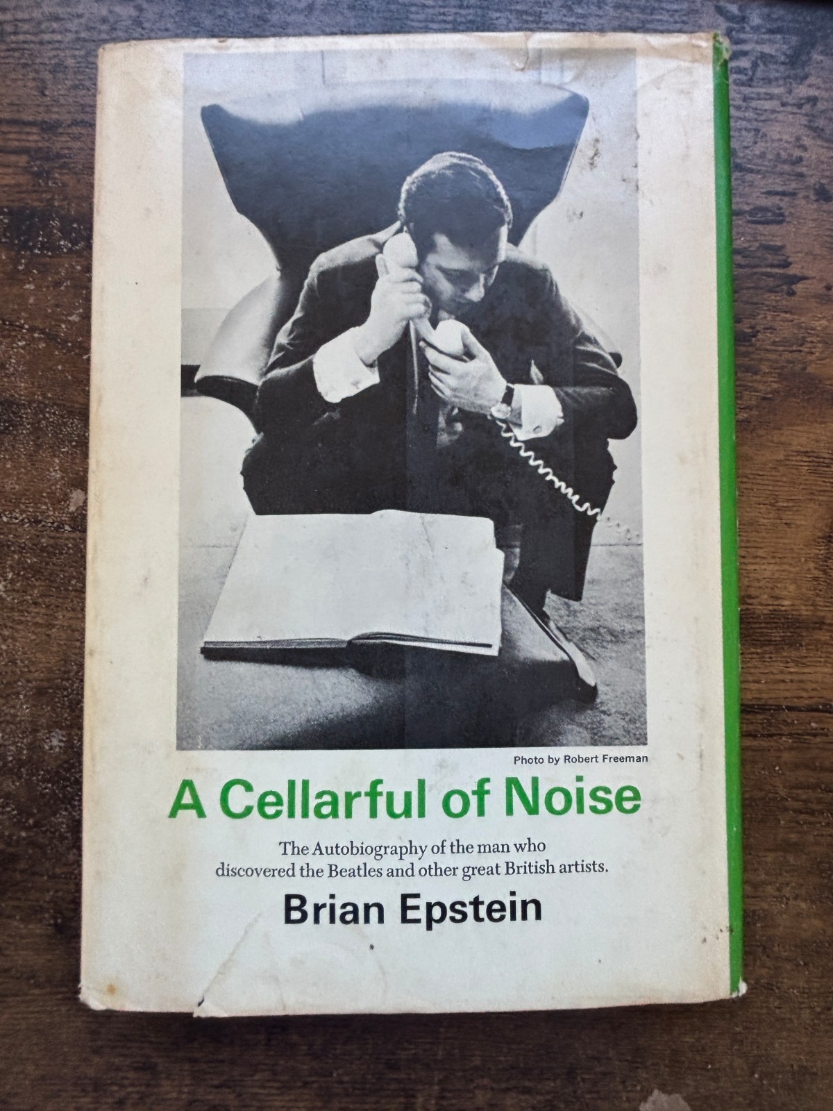 1964 (1st Edition) Brian Epstein A CELLARFUL OF NOISE The Beatles Vtg Book RARE