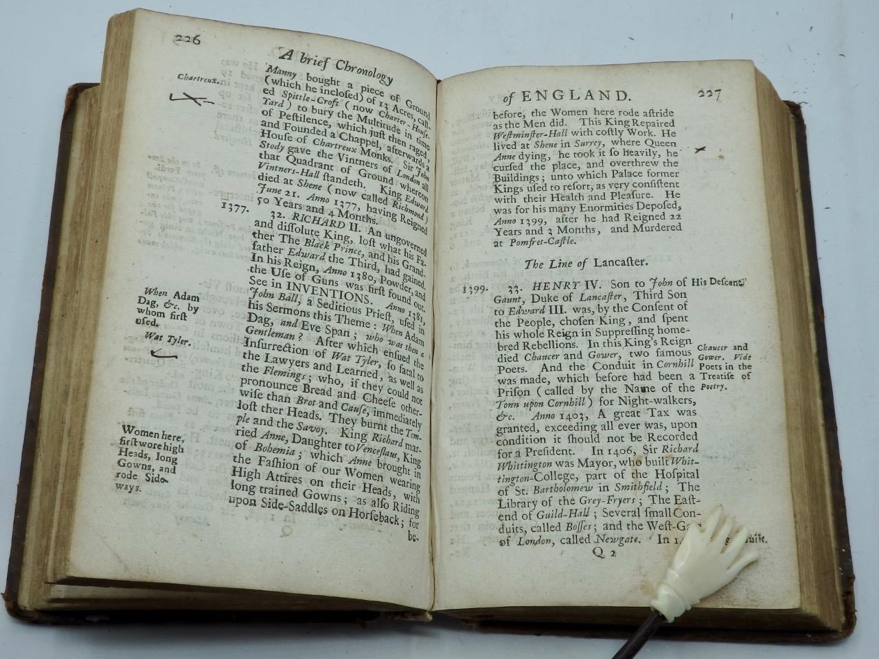 1722 UNIVERSAL LIBRARY or COMPLEAT SUMMARY of SCIENCE – FULL LEATHER Very Clean