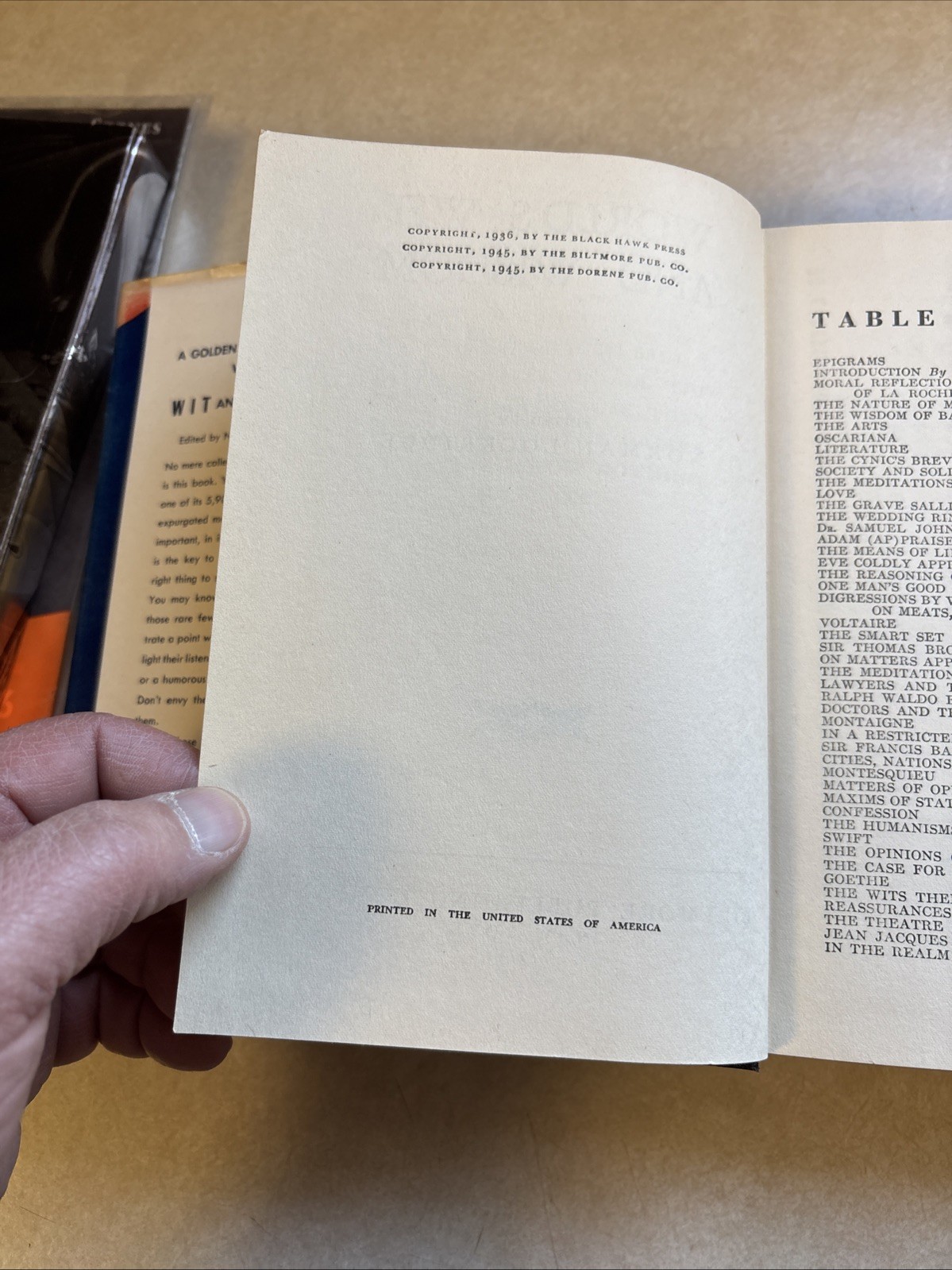 The Classic 1945 Golden Treasury of WIT And WISDOM by Norman Lockridge Biltmore