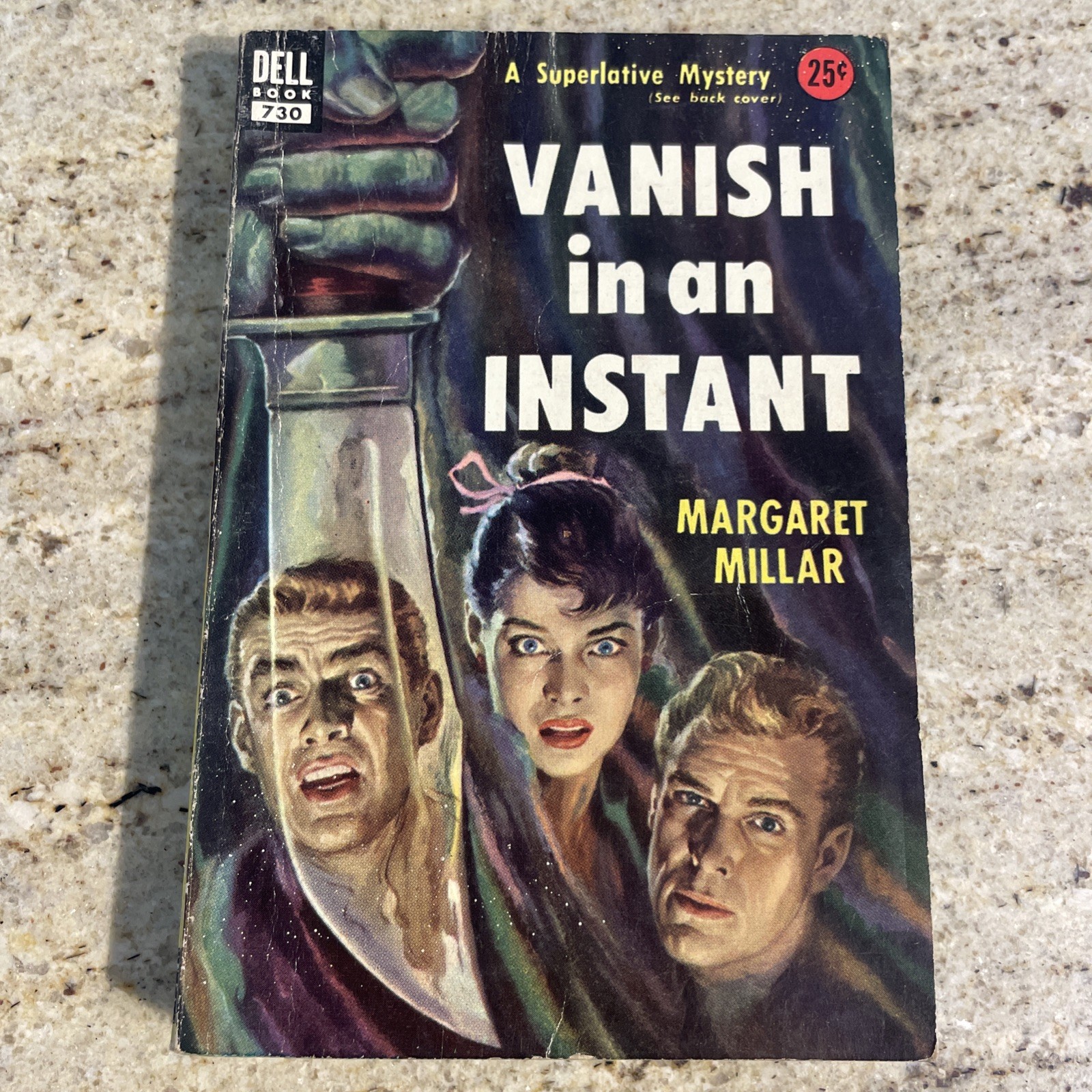 Vanish In An Instant by Margaret Millar DELL Paperback #730 Rare Mystery