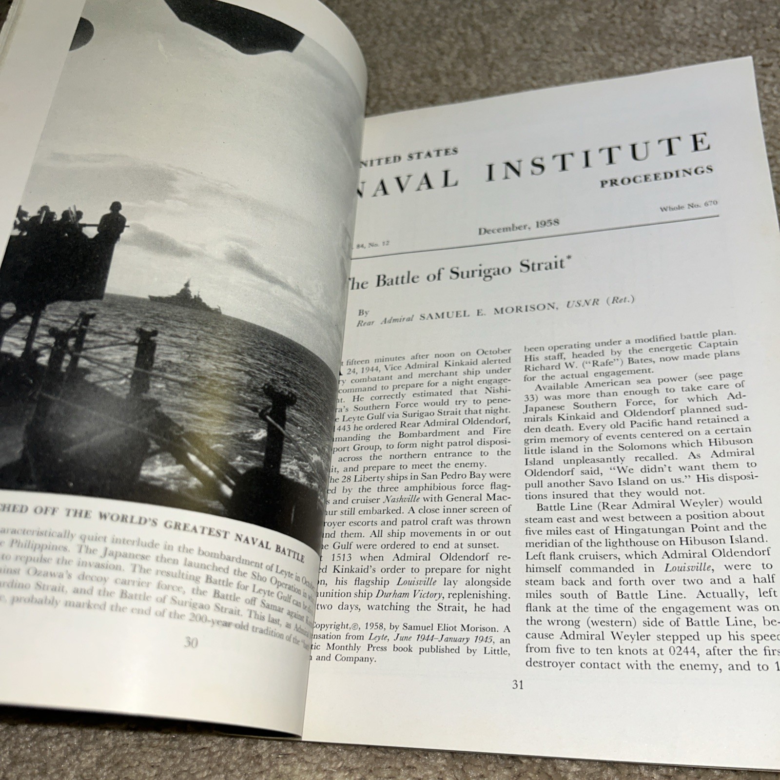 4 – UNITED STATES NAVAL INSTITUTE PROCEEDINGS – 1958 (#4)