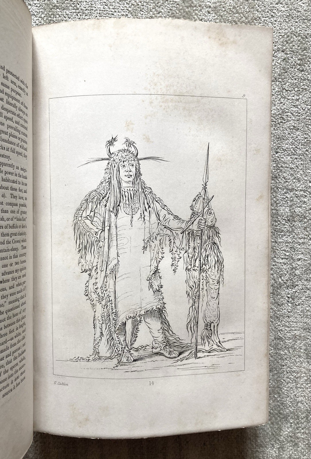 Antique Book, Catlin’s North American Indians, Vol. 1, 1857, Illus., Poor-Fair