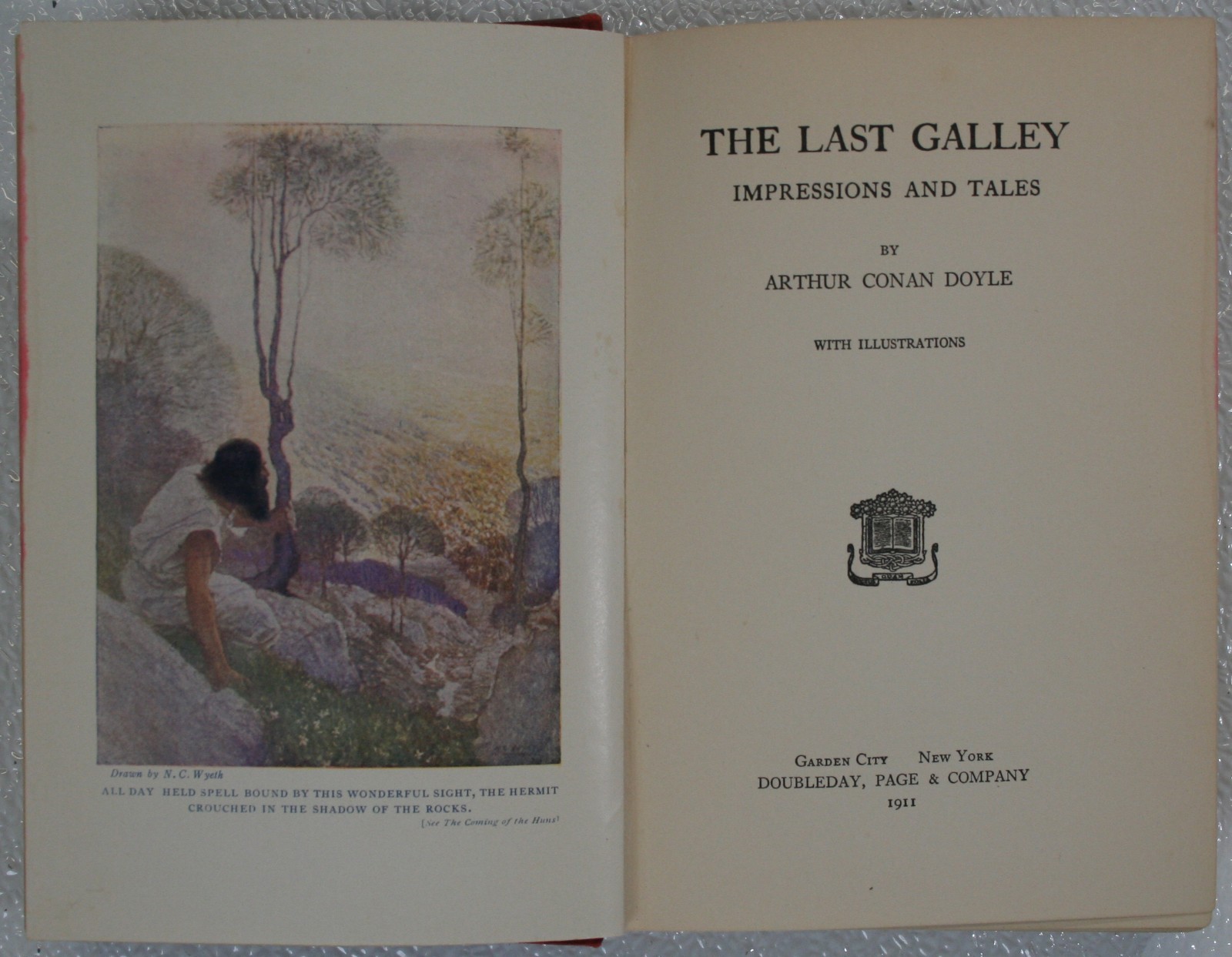 Arthur Conan Doyle The Last Galley 1st Edition 1911 N C Wyeth Illustrations VG