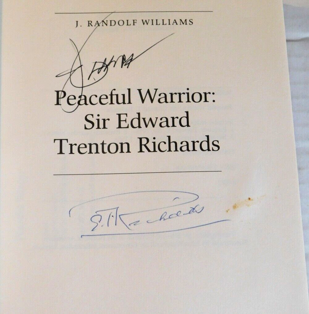 PEACEFUL WARRIOR – SIGNED by 1ST PREMIER OF BERMUDA SIR EDWARD TRENTON RICHARDS