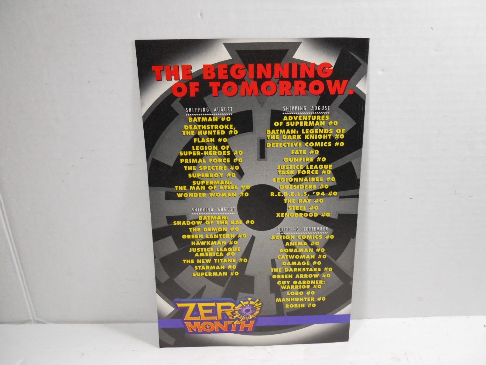 lot 6 DC Comics comic strip book, sampler Zero Month DC Direct Currents handouts