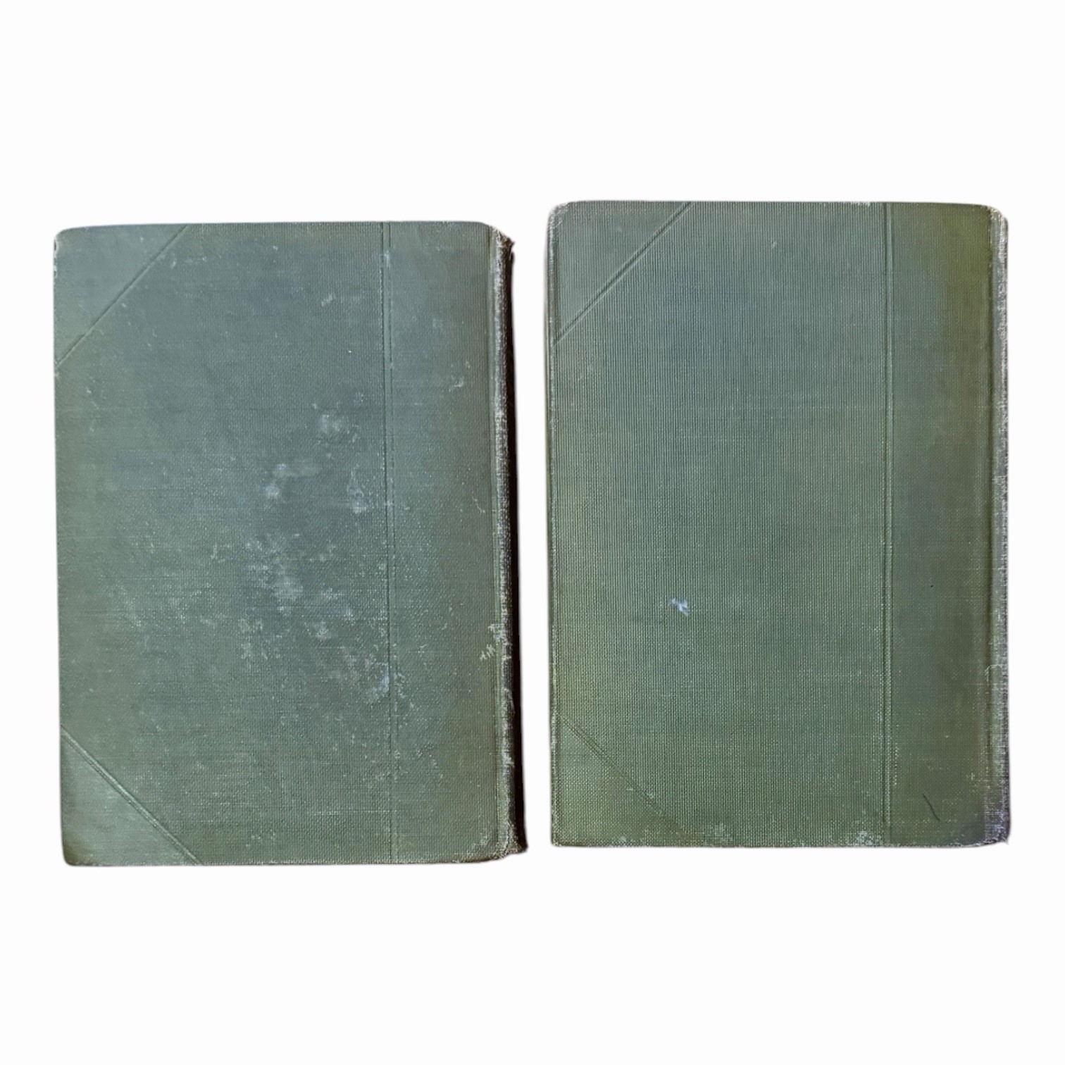 Lot Of 2 Vintage American Wit and Humor Green Hardcover Books 1907 Antique