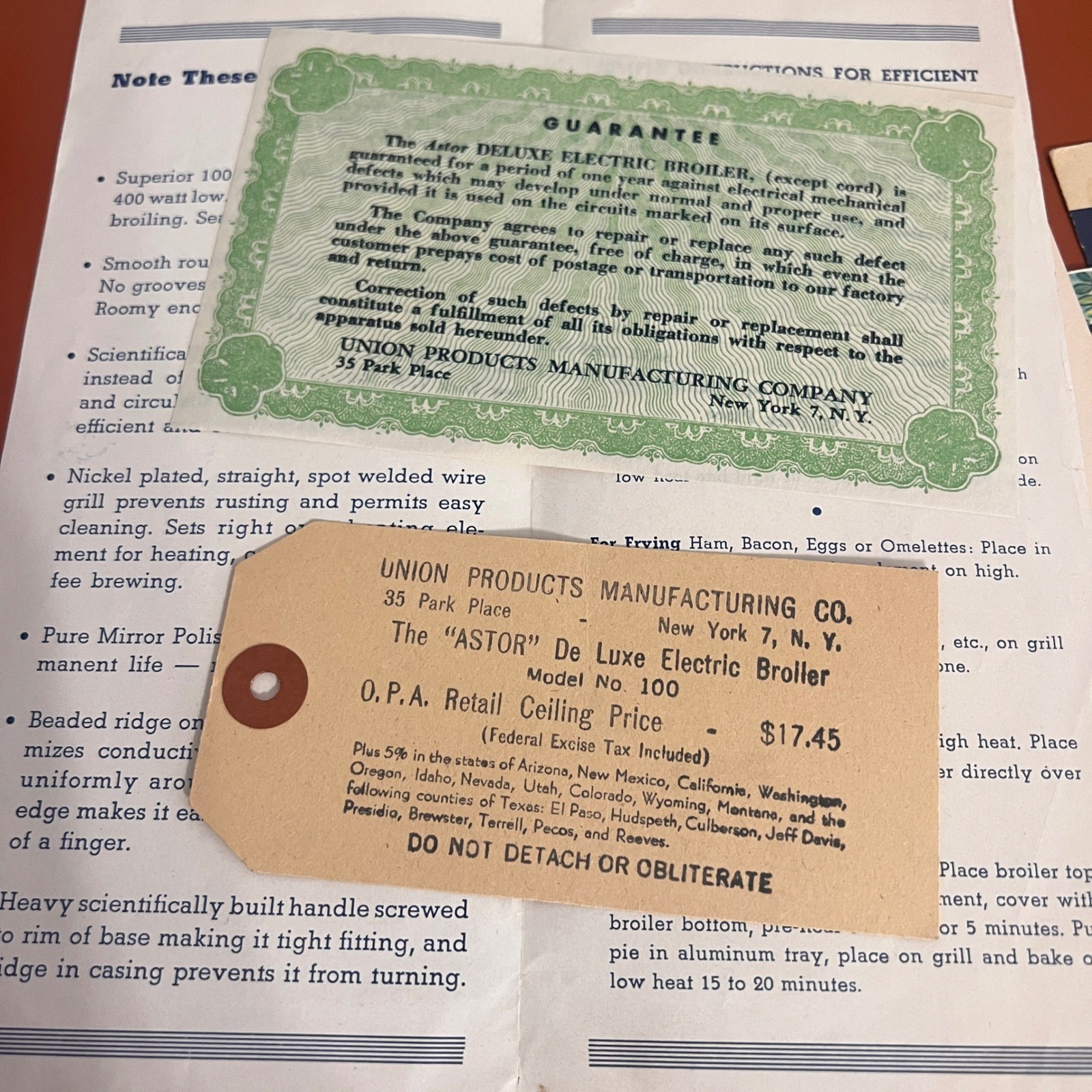 Vintage 1950s Recipe Pamphlet Lot White Star Tuna California Wine Astor Broiler