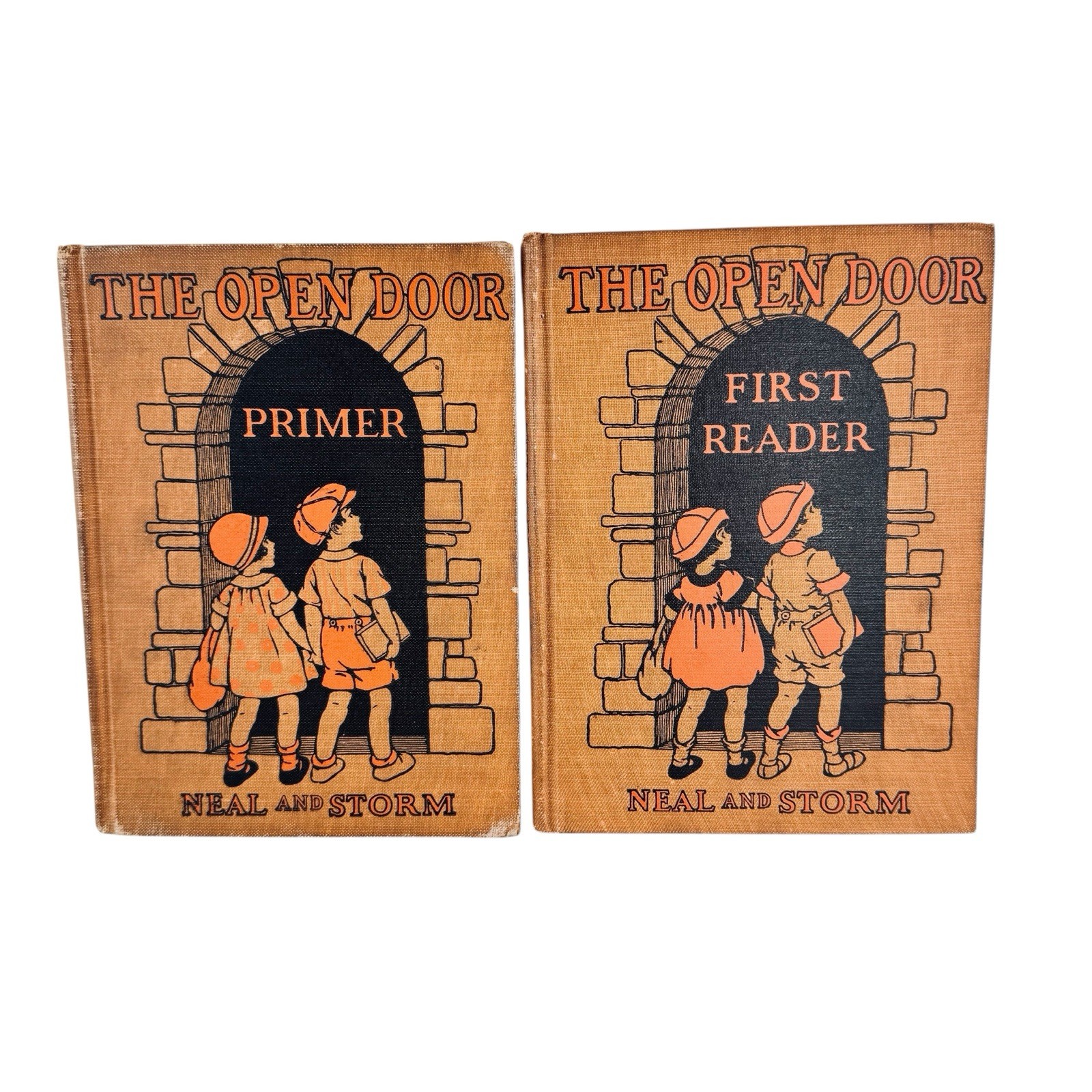 Lot 2 Neal & Storm Readers „The Open Door“ for Children Learning English 1926