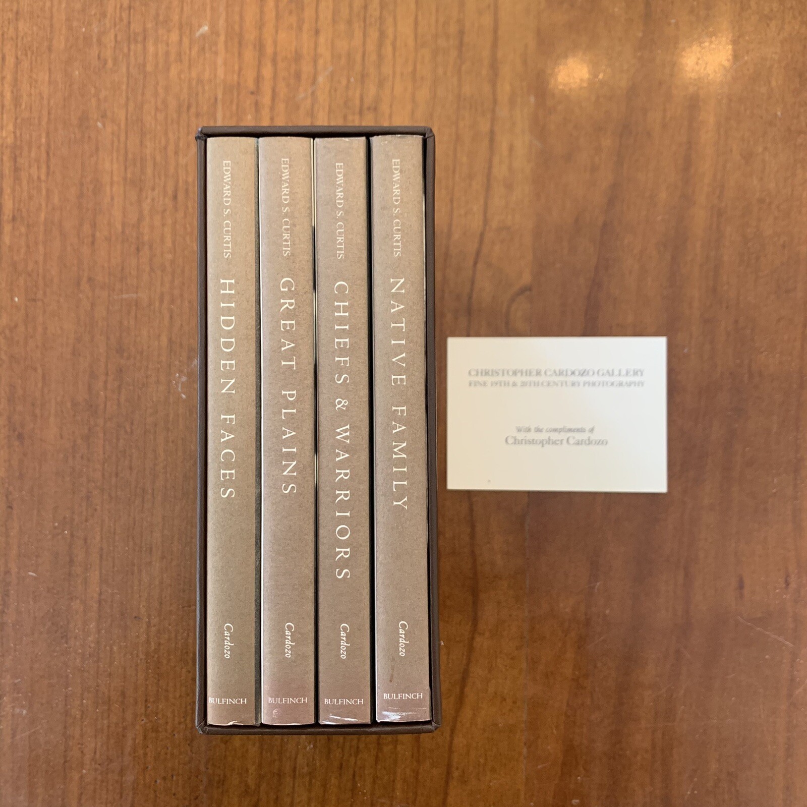 EDWARD S. CURTIS NATIVE BOOK SET VOL 1-4 NATIONS AMERICAN 1ST ED CARDOZO