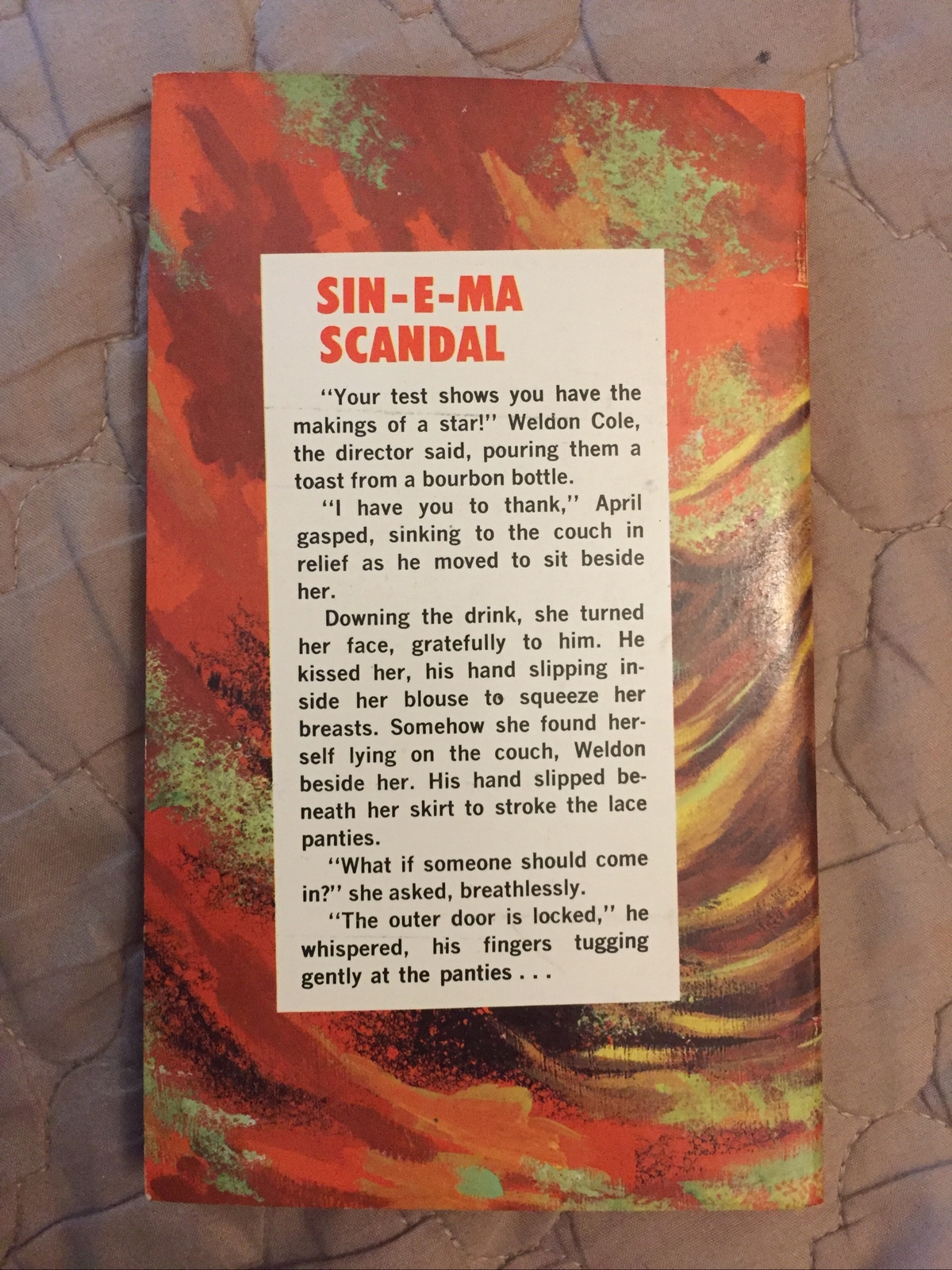 Sleaze Vintage Pb gga, Sin-E-Ma Scandal by Wright, PEC G1119, 1966, NF