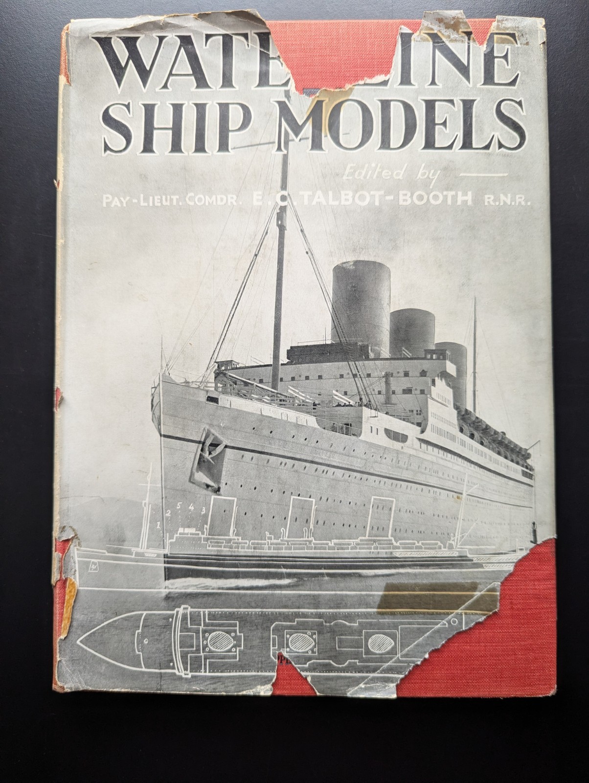 E C Talbot Booth Waterline Ship Models 1937 HC Rare DJ Maritime Reference