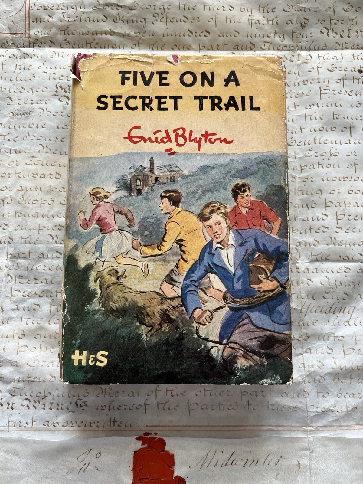 ENID BLYTON ‚FIVE ON A SECRET TRAIL’ 1ST EDITION HB IN DUST JACKET 1956