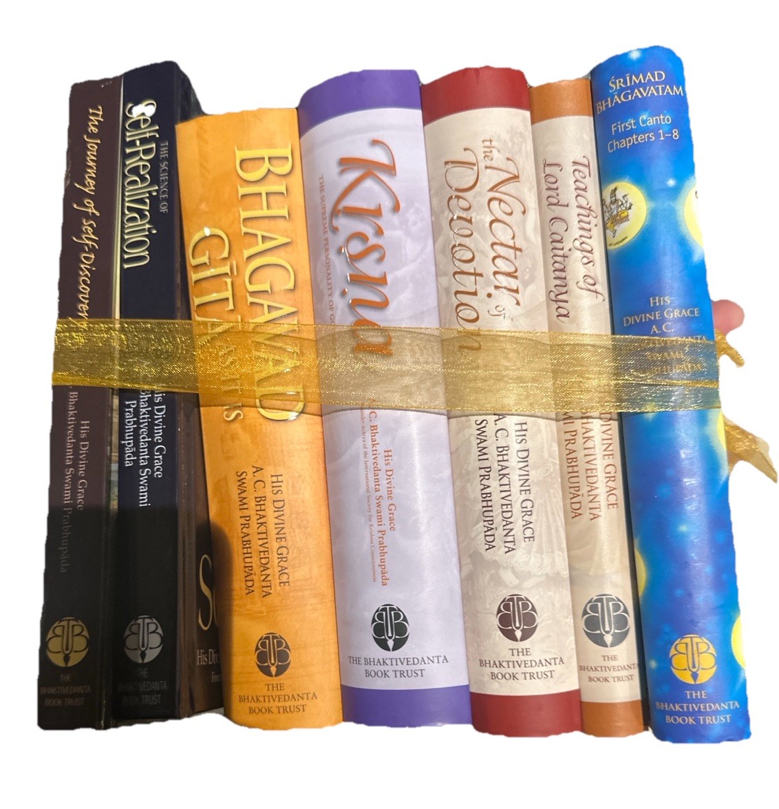 Prabhupada 7 Book Set Bhagavad Gita Krsna Srimad Bhagavatam ISKCON Hare Krishna