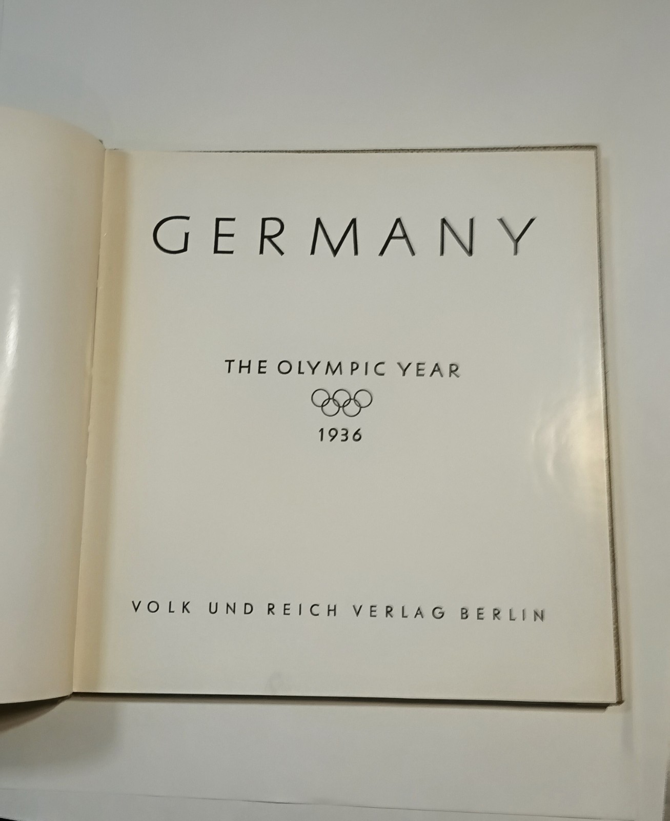 Germany – The Olympic Year 1936 1st Edition Hardcover Book