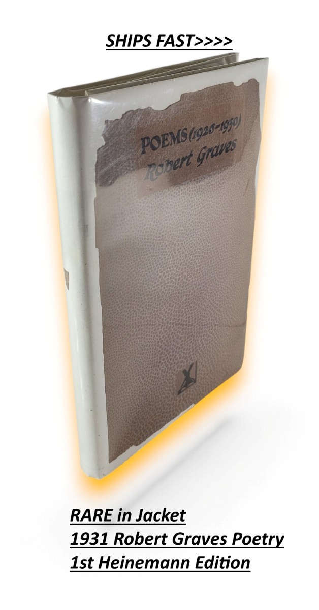 RARE in Jacket 1931 Poems 1926-1930 Graves, Robert. William Heinemann Poetry