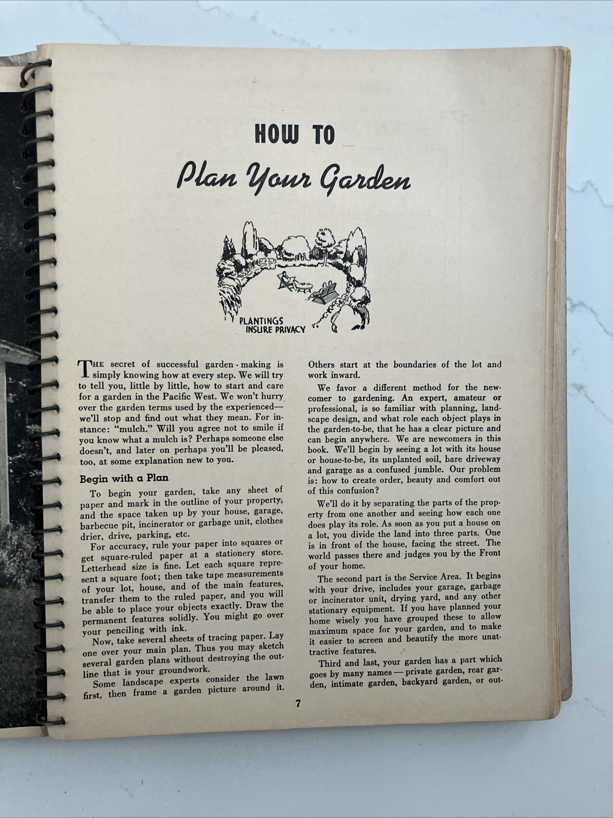 Sunset’s Complete Garden Book, 1940 Edition, Spiral Bound