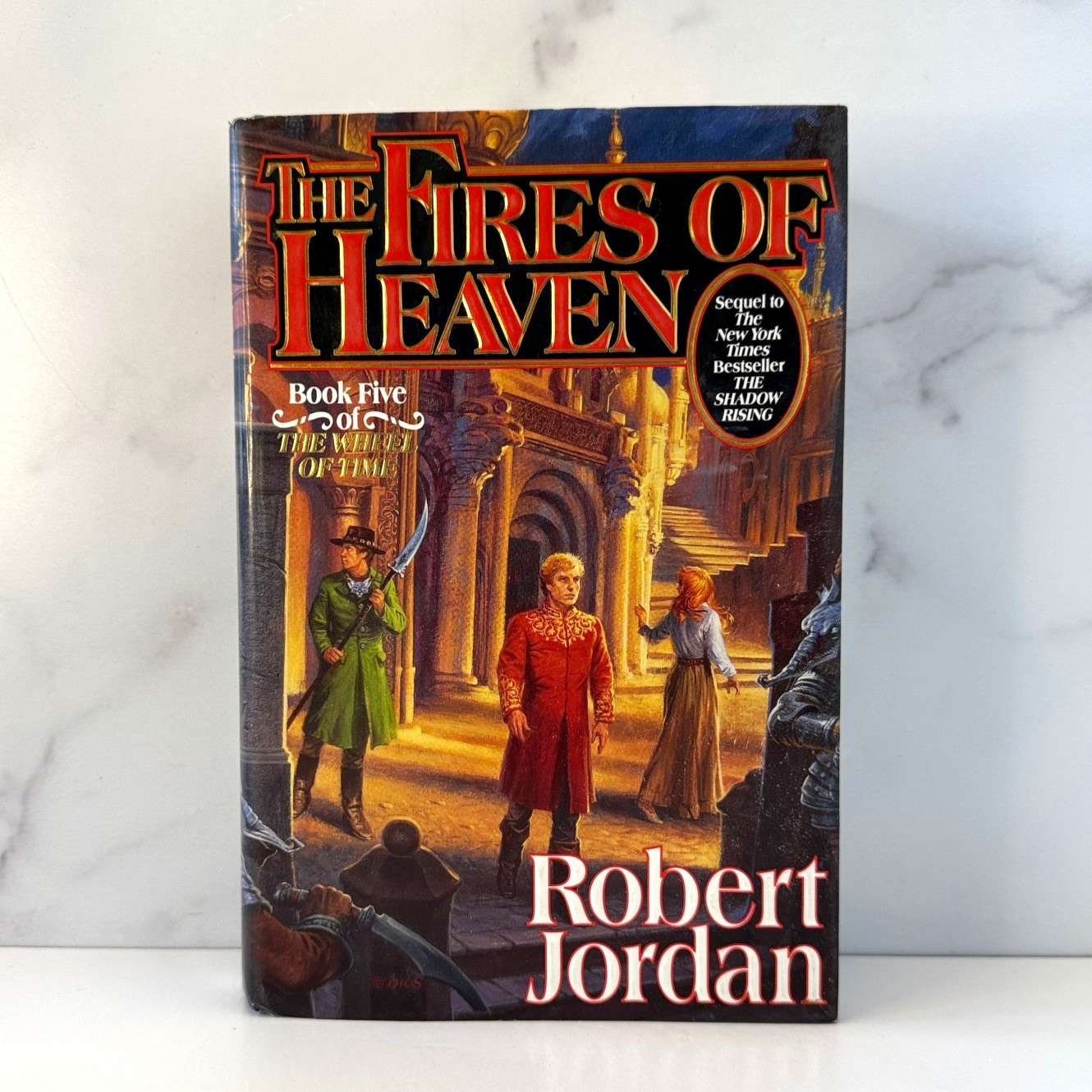 ? THE FIRES OF HEAVEN Robert Jordan HC DJ 1st 1st 1993 Tor Wheel of Time Book 5