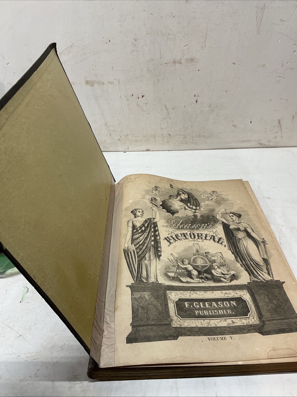 Error Cover/ 1853 Vol V July-Dec Gleason’s Pictorial Drawing Room Companion