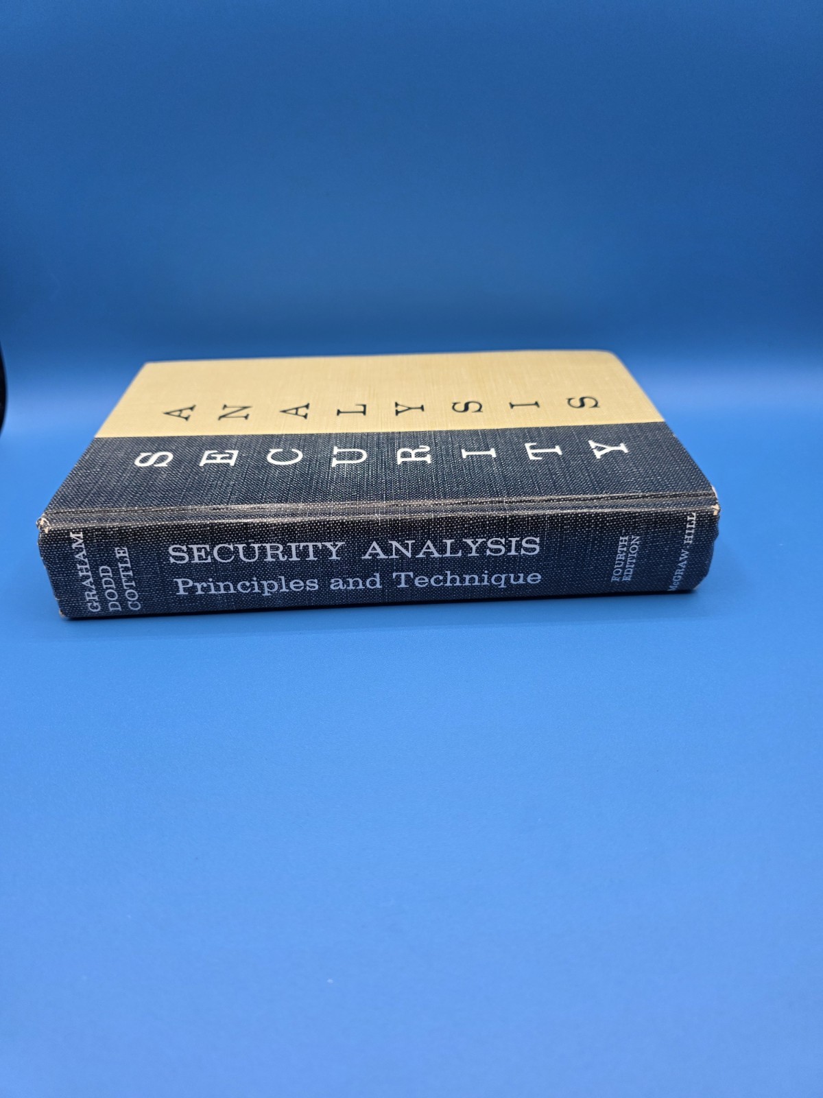 Security Analysis Principles & Technique 4th Edition Ben Graham Dodd Cottle 1962