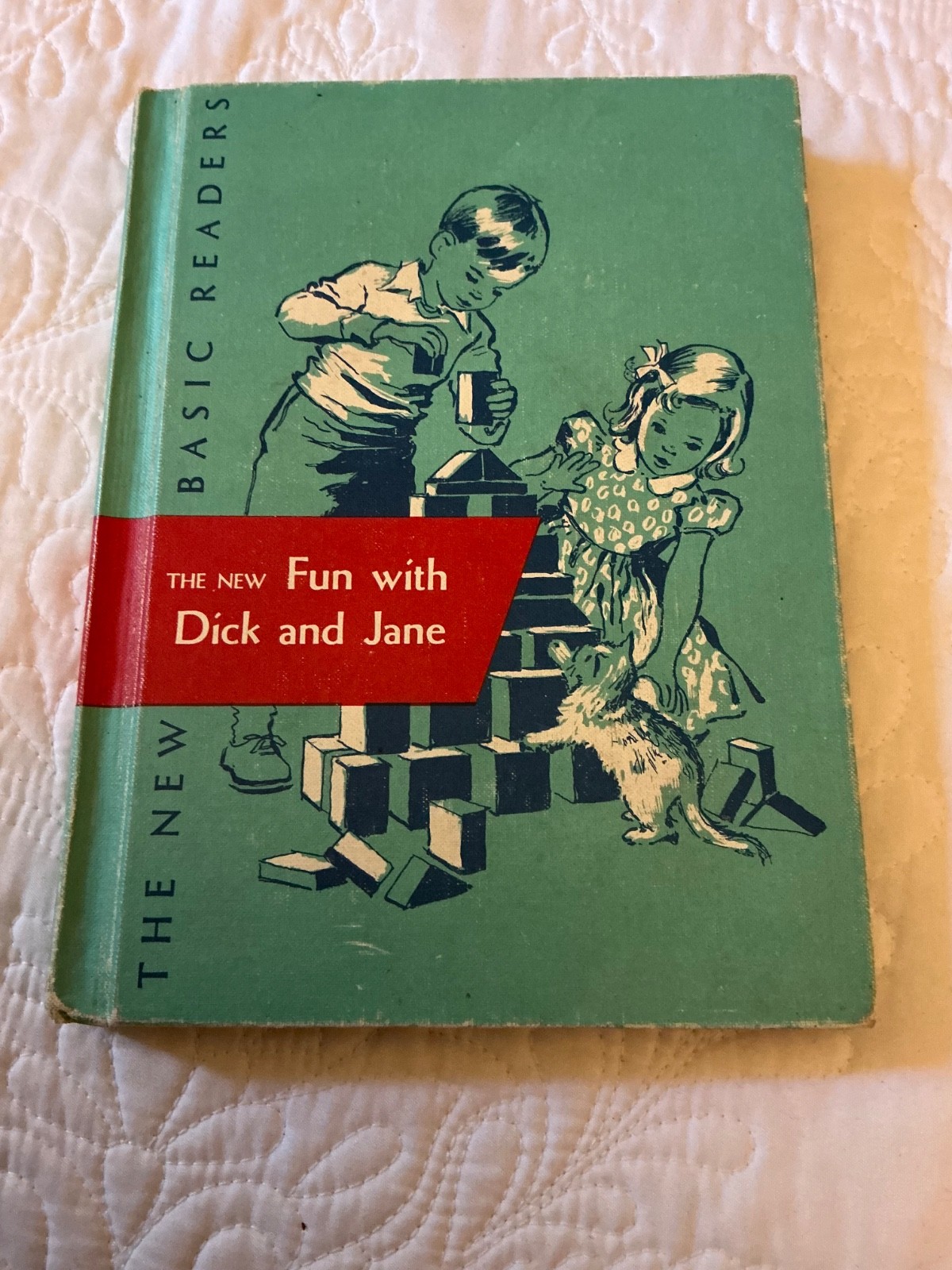 VTG The New Fun with Dick and Jane 1956 Edition Hard Copy Book Very Good