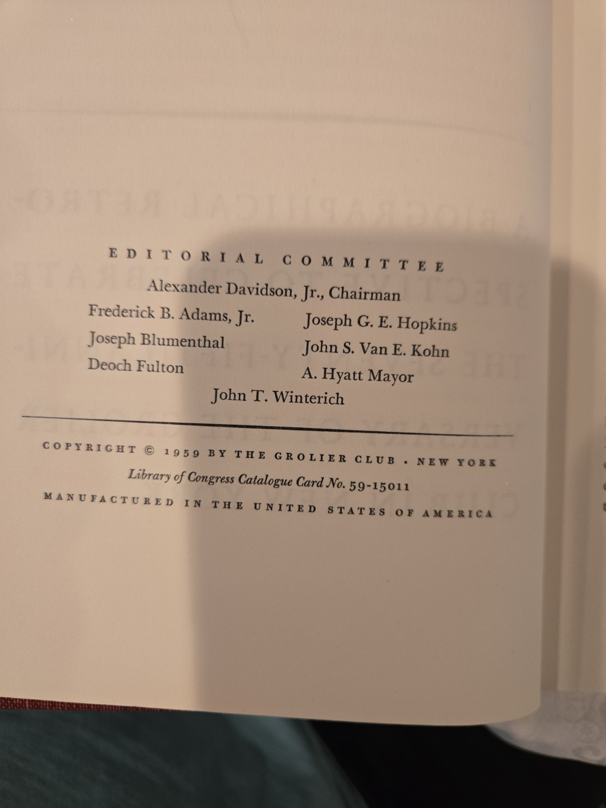 Grolier 75 Limited Edition Grolier Club NY Hardcover With Slipcase