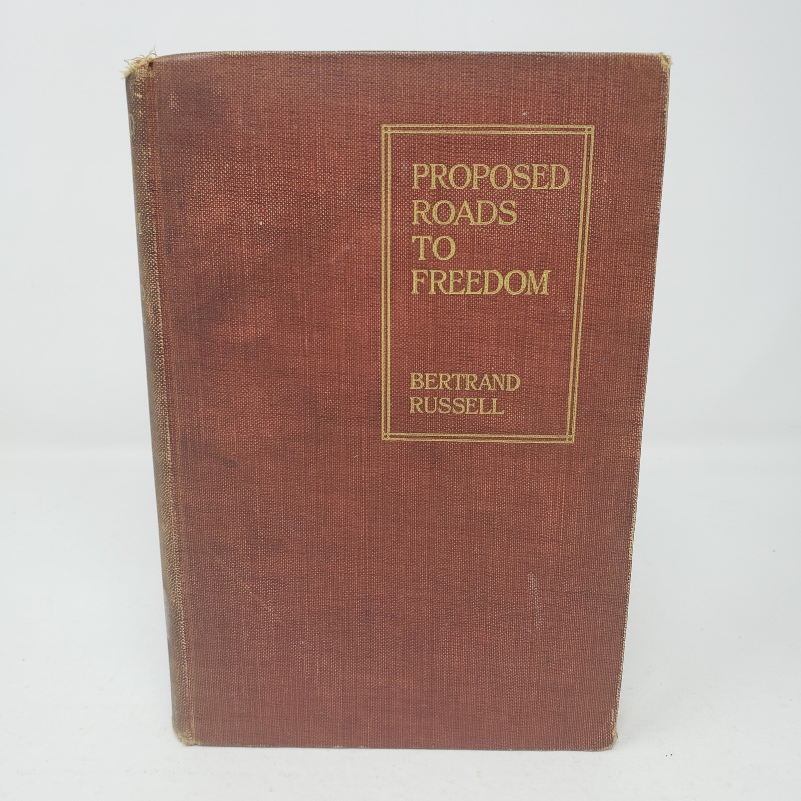 Proposed Roads to Freedom Bertrand Russell 1919 1st US Ed Ex-Lib Henry Holt