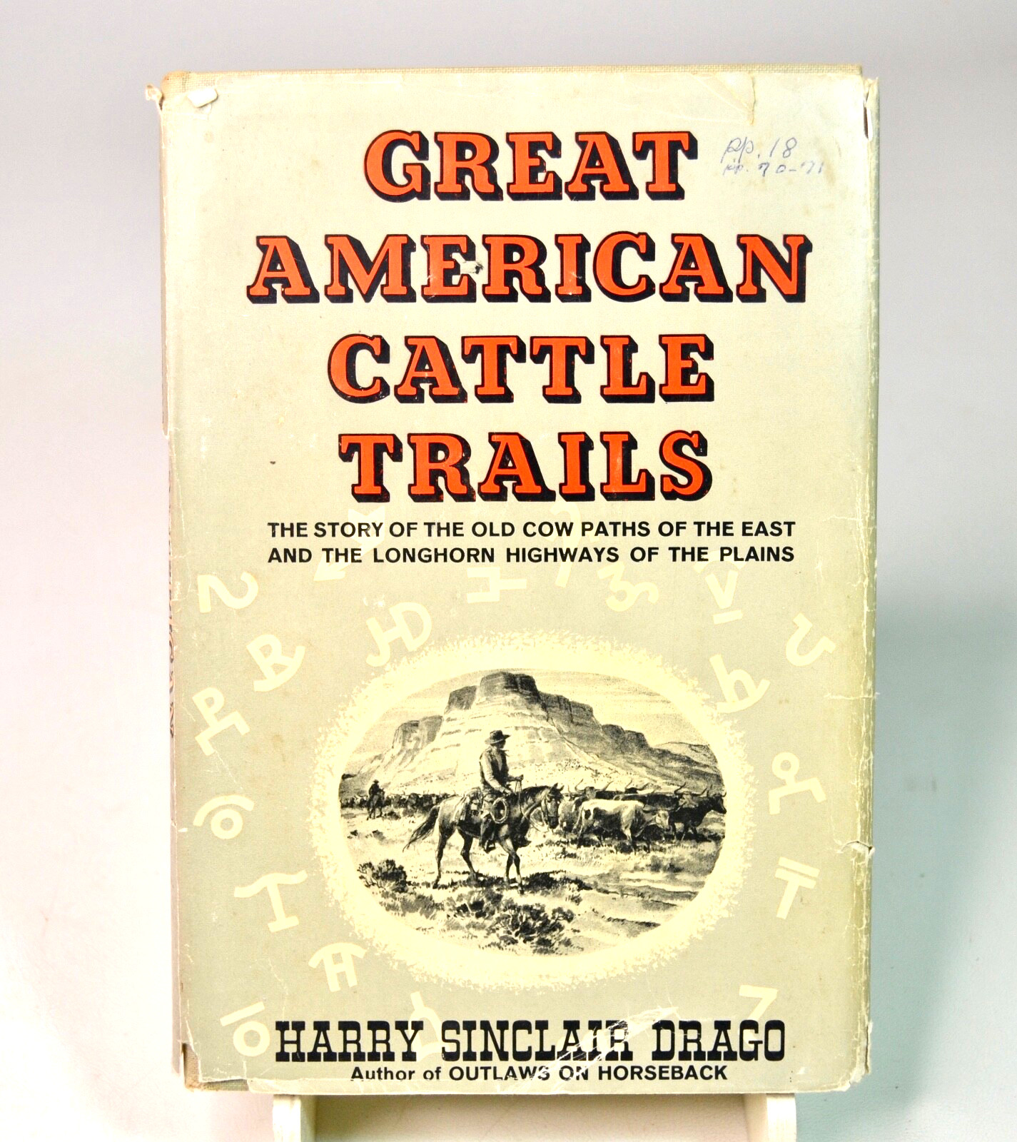 1965 Vintage FE Great American Cattle Trails HC Western History Drago Book