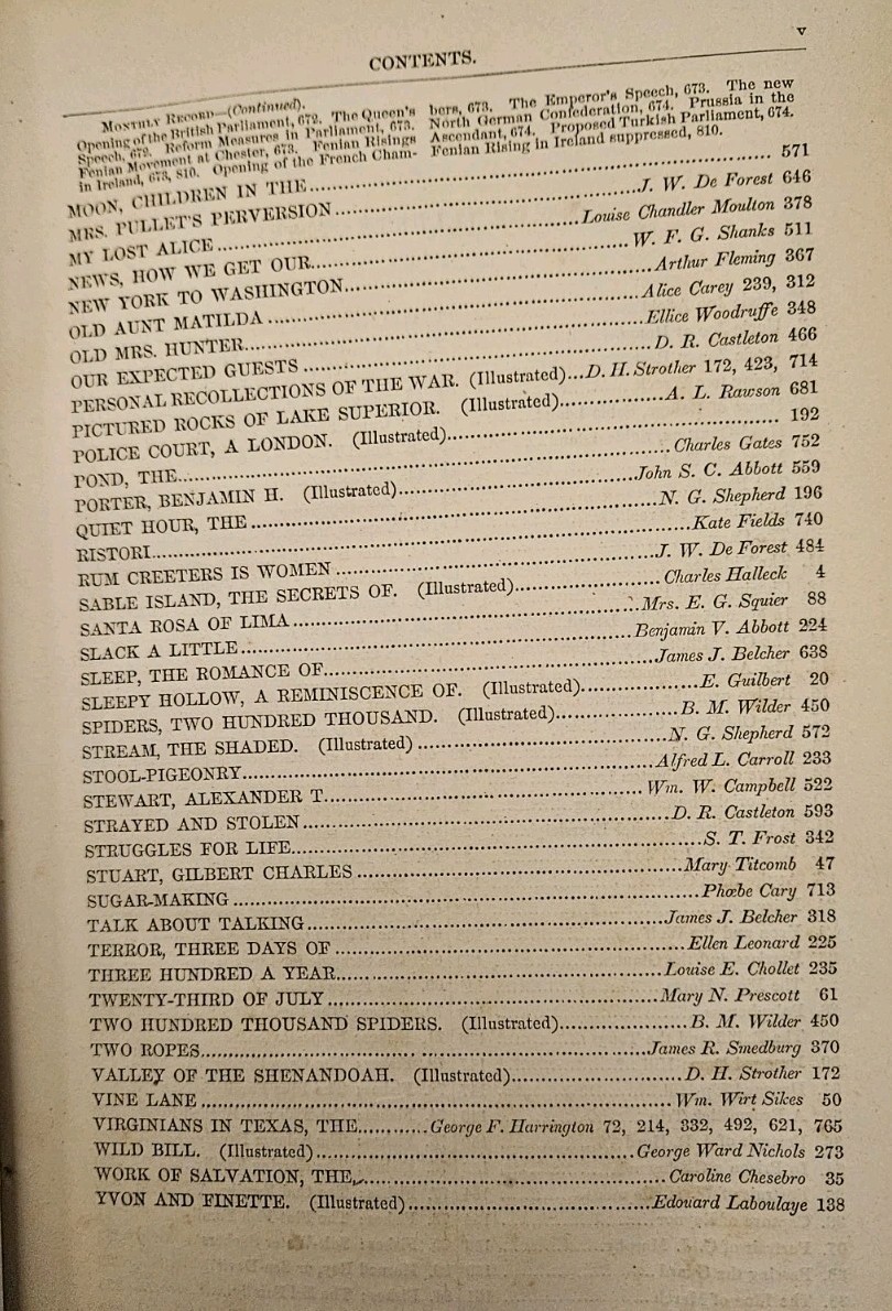 1866-1867 Harper’s Monthly Volume 34 Mark Twain’s First, Wild Bill, Civil War